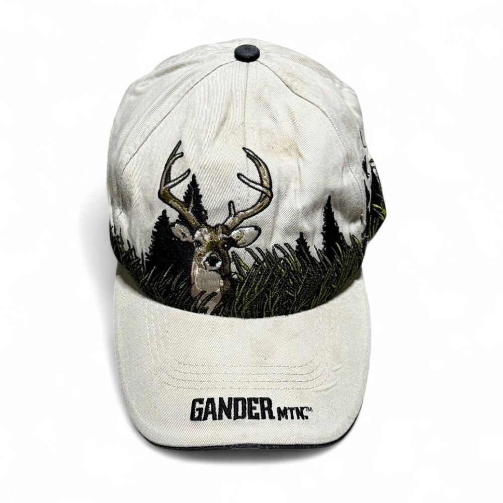 Vintage Gander MTN Hunting Hat Cap Deer Duck Dog Embroidered Adjustable Outdoor